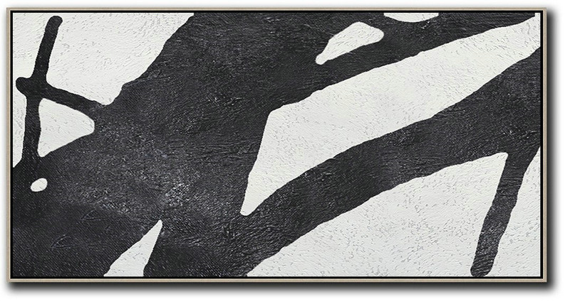 Extra Large Artwork,Oversized Panoramic Minimal Art On Canvas - Large Paintings For Living Room